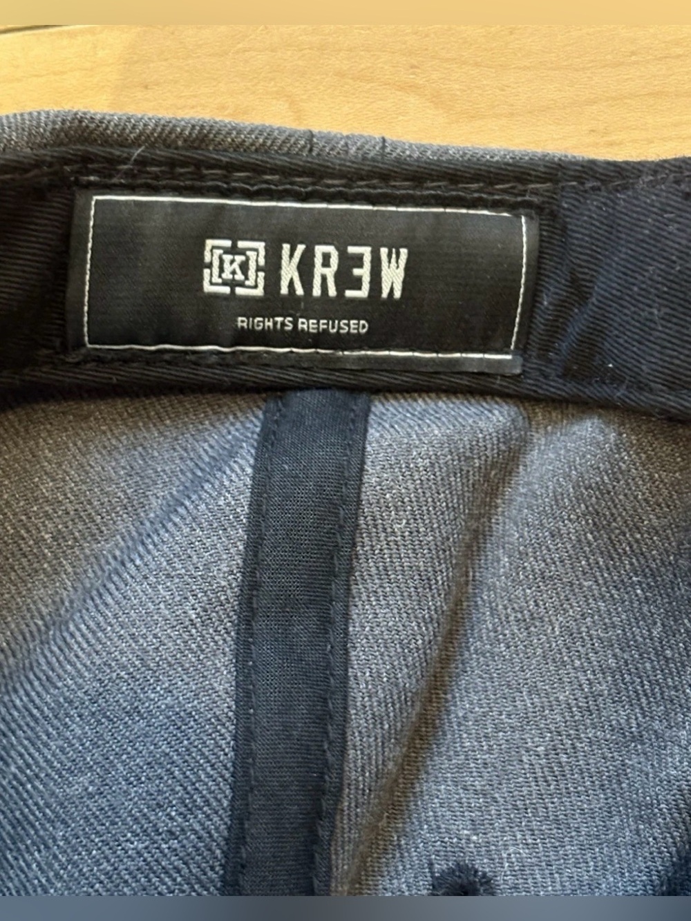 KR3W Kids Charcoal & Black Snapback with Red Embroidered Logo - Picture 8 of 9